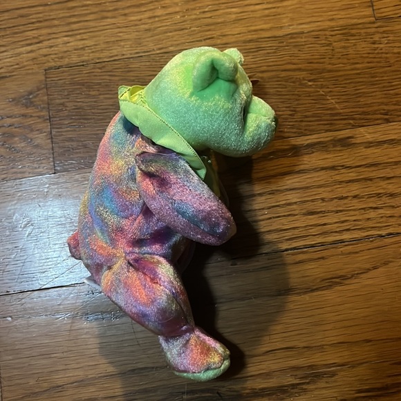 2001 RETIRED TY BEANIE BABY~AUGUST THE PERIDOT HAPPY BIRTHDAY TEDDY BEAR 8"~NEW - Picture 3 of 12